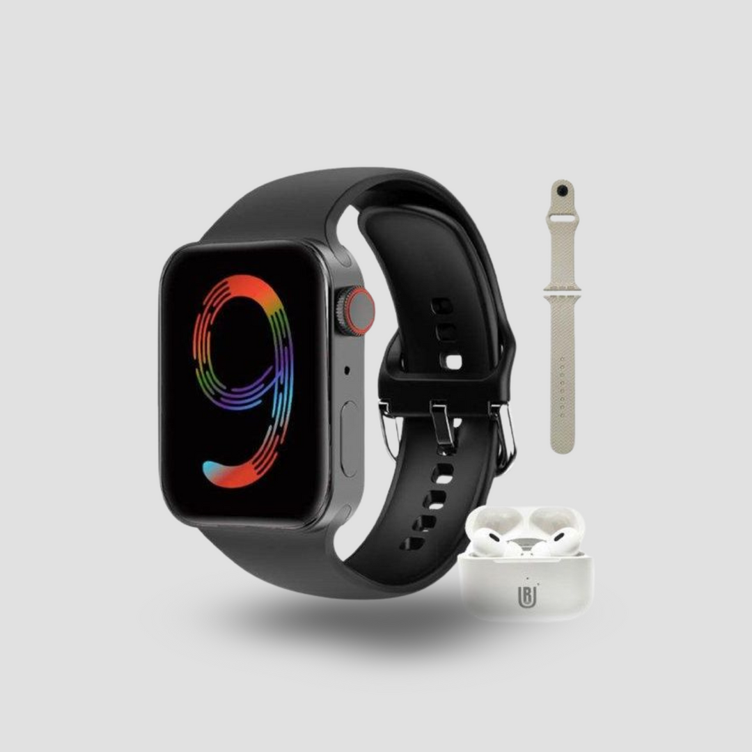 Pack SmartWatch W9 Pro Max 2.1" + AirPods 3ème génération