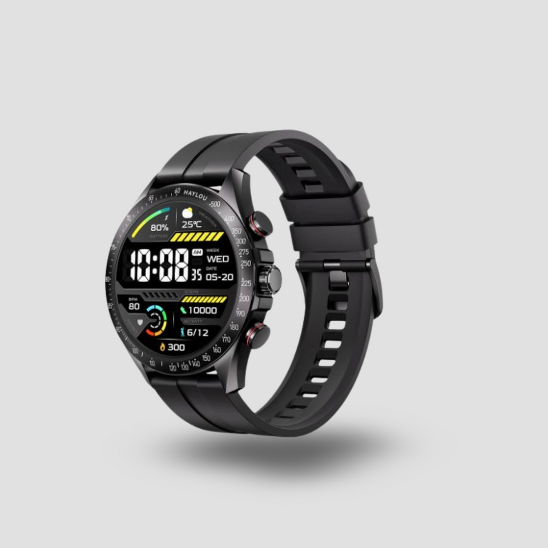 Haylou Montre intelligente Solar Pro – Black