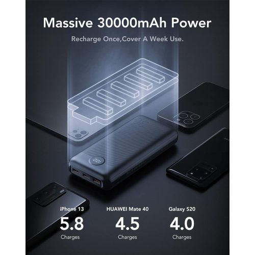 VEGER POWER BANK - Batterie Externe 30000mAh