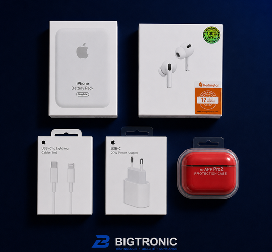 MagSafe 10000mah + AirPods Pro 2 + Pochette + Adaptateur 20w + Cable