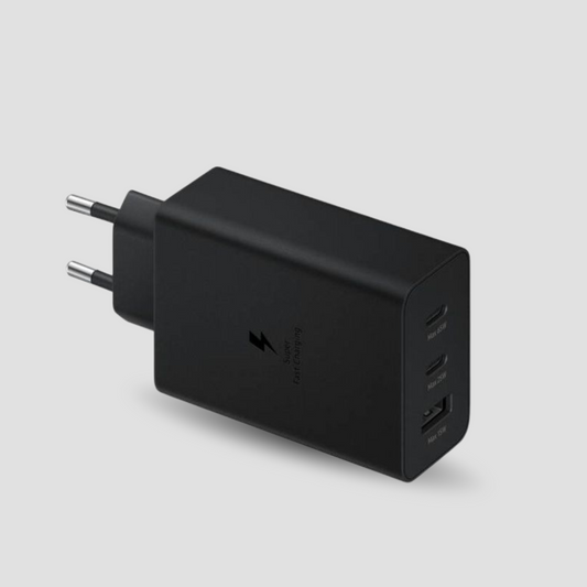 Chargeur Rapide Trio 65W 2 Ports USB Type C & 1 USB Type A câble type-C type-C